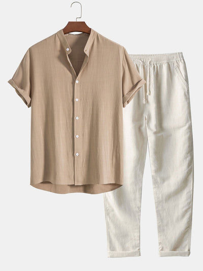 Sergio – Casual Set with Slim-Fit Polo & Tailored Ankle-Length Pants