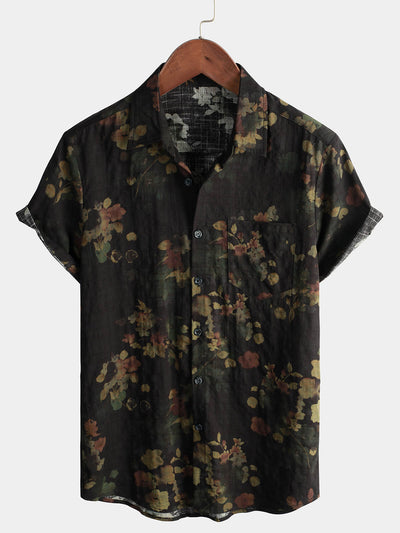 Theo – Casual Cotton Short Sleeve Beach Shirt
