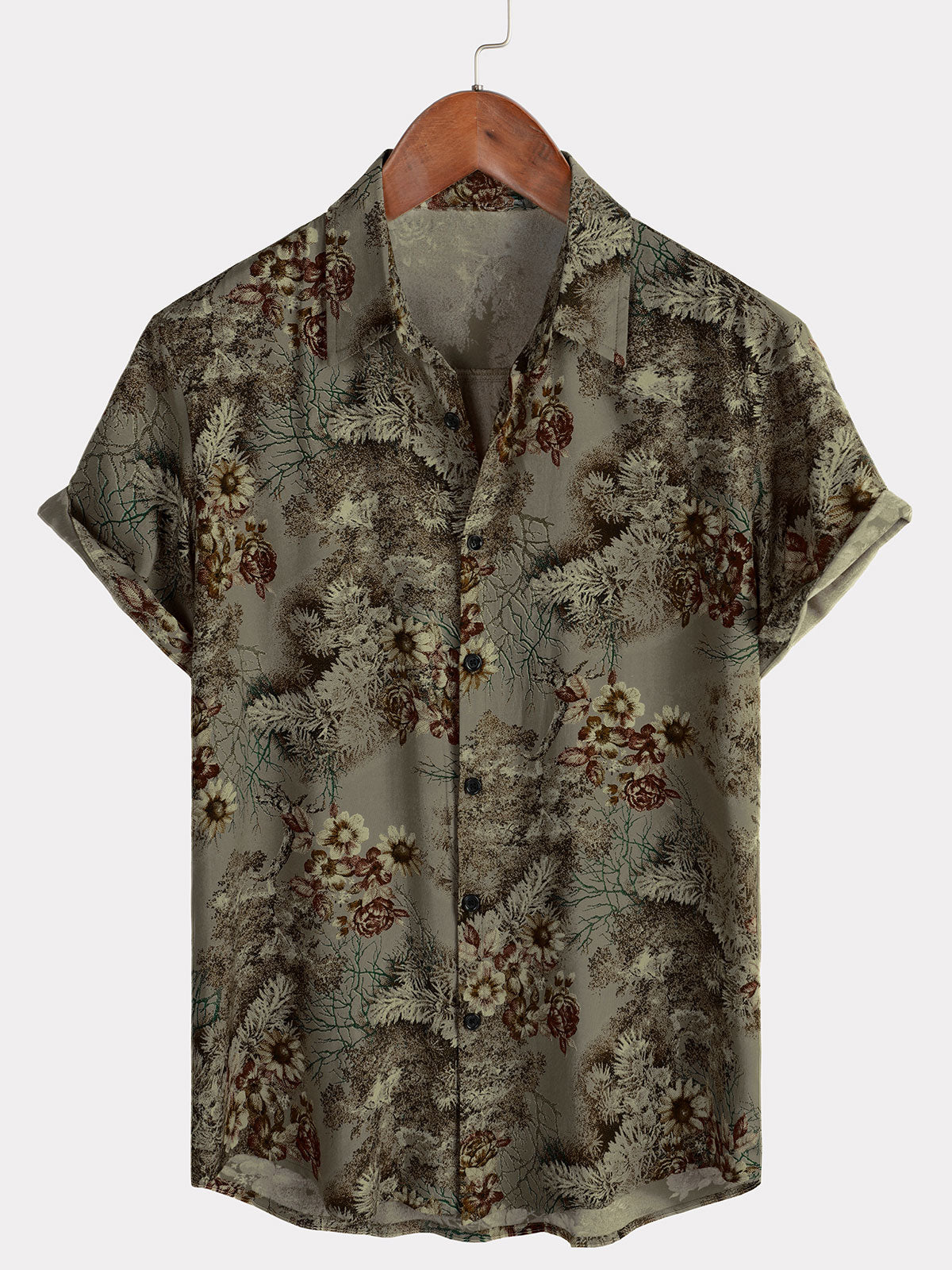 Ashton – Retro Floral Short Sleeve Shirt