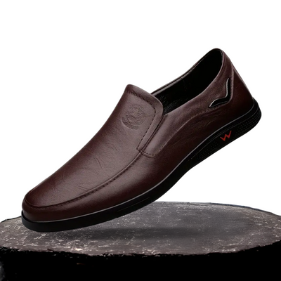 Declan – Soft Leather Slip-On Shoes with Durable Rubber Sole