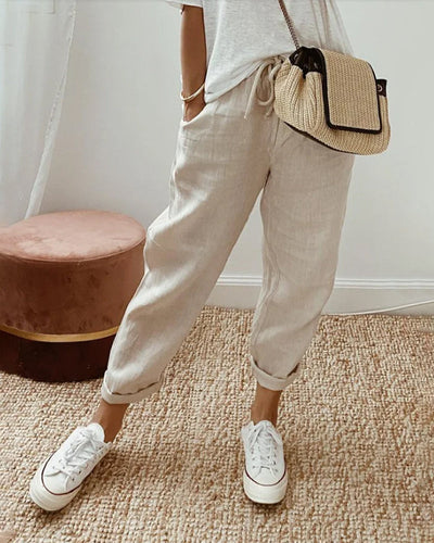 Iris – Breathable Luxe Linen Comfort Pants