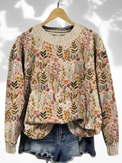 Nova – Comfortable Floral Sweater