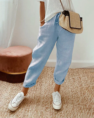 Iris – Breathable Luxe Linen Comfort Pants