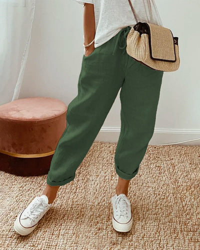 Iris – Breathable Luxe Linen Comfort Pants