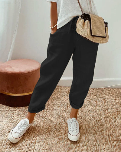Iris – Breathable Luxe Linen Comfort Pants