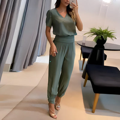 Elena - Fashionable Blouse and Pants Set