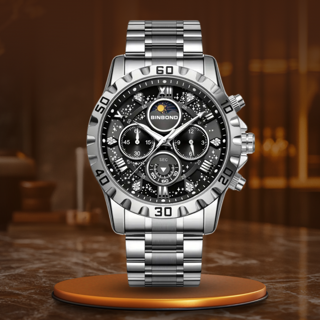 Elliot – Prestige Chronograph Watch with Stainless Steel Bracelet