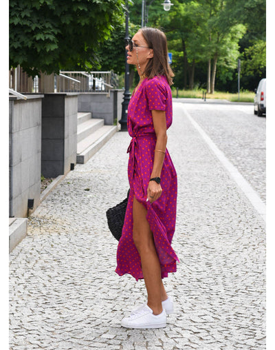 NADIA - Elegant Print Dress