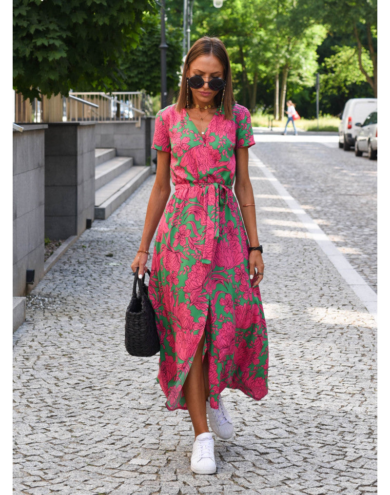 NADIA - Elegant Print Dress