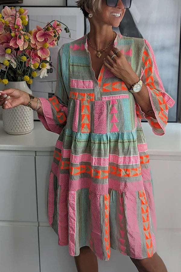 Selene – Chic Flowy Midi Dress for Spring