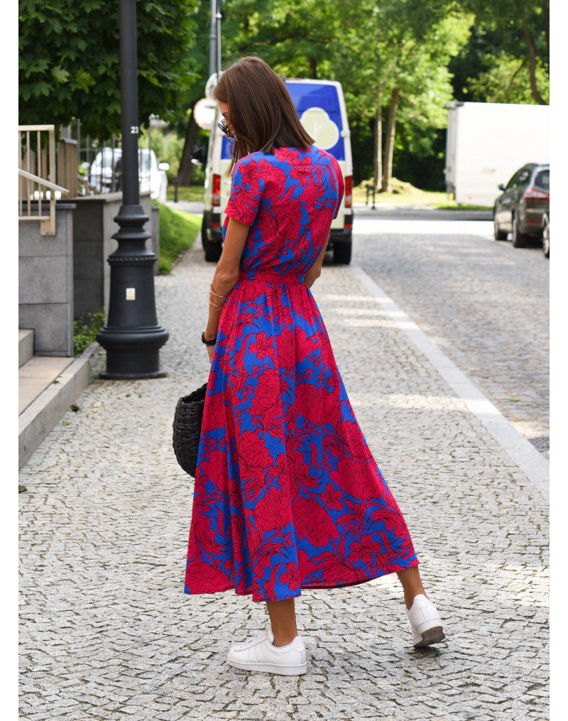 NADIA - Elegant Print Dress