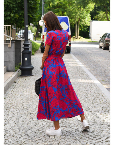 NADIA - Elegant Print Dress
