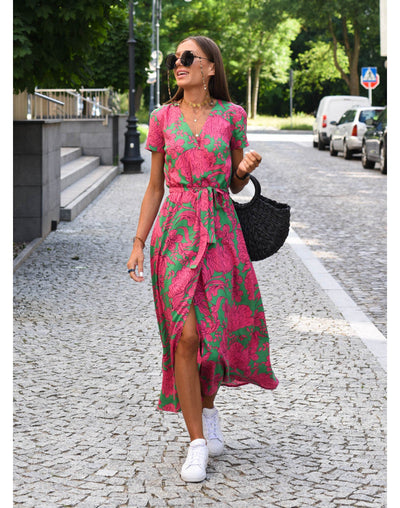 NADIA - Elegant Print Dress