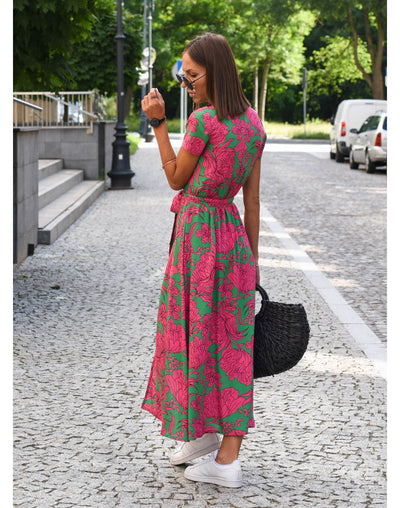 NADIA - Elegant Print Dress