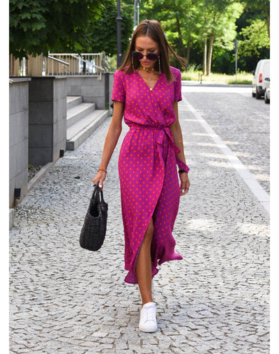 NADIA - Elegant Print Dress