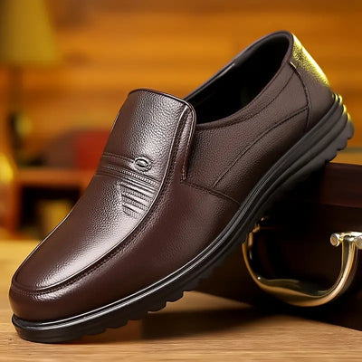 Damian – Premium Cowhide Leather Slip-On Loafers