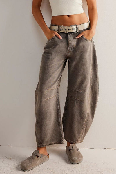 Ella – Wide-Leg Pocket Jeans