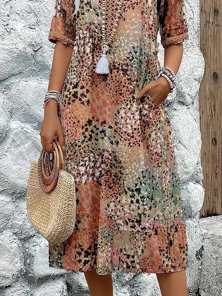 Harper – Elegant Floral Midi Dress