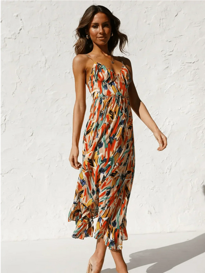 CHIARA - COLORED MIDI DRESS