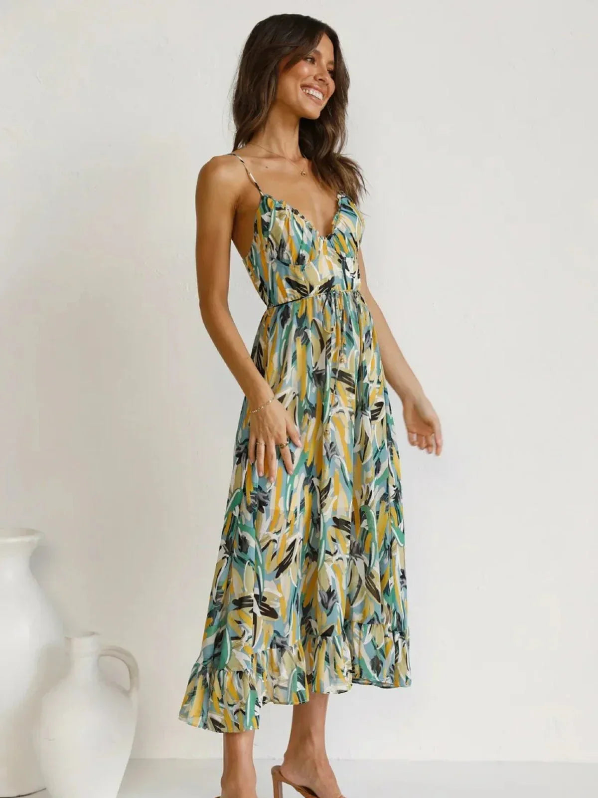CHIARA - COLORED MIDI DRESS