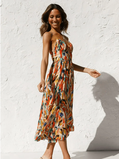 CHIARA - COLORED MIDI DRESS