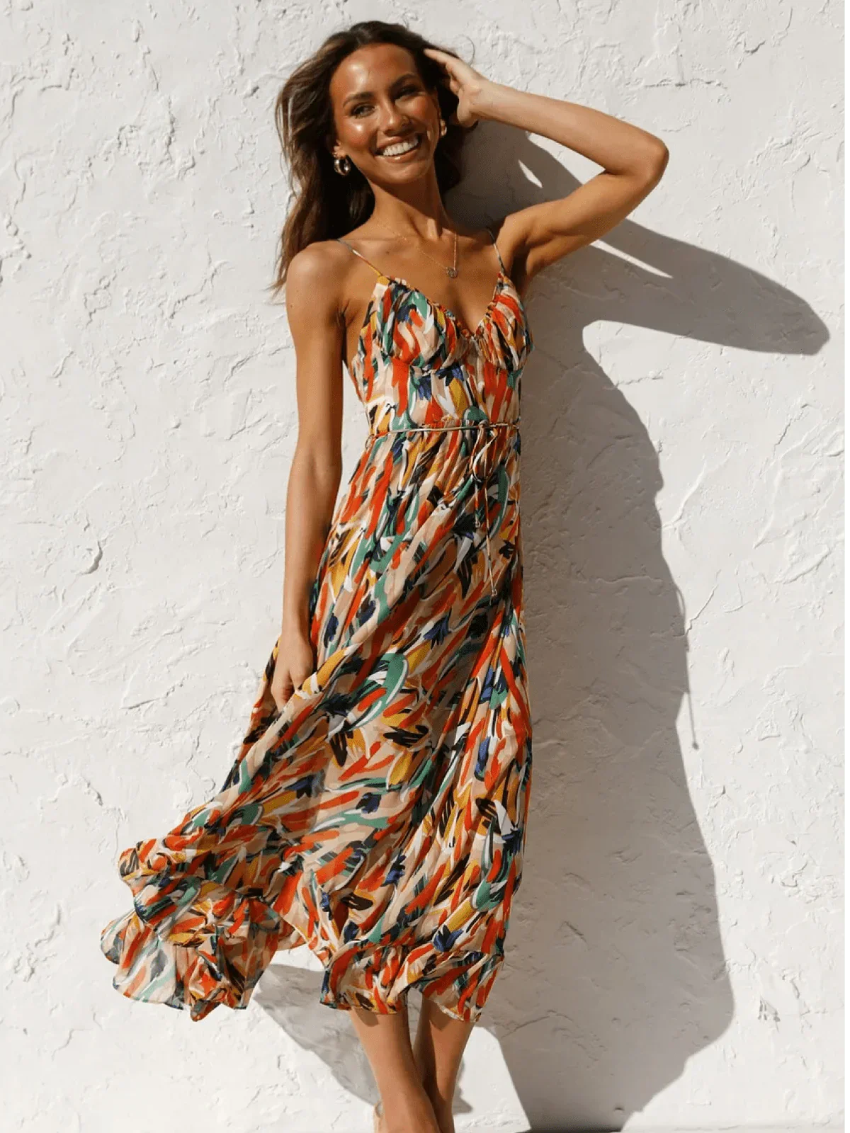 CHIARA - COLORED MIDI DRESS