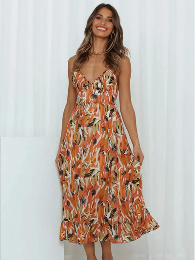 CHIARA - COLORED MIDI DRESS
