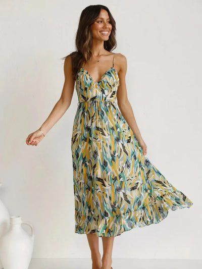 CHIARA - COLORED MIDI DRESS