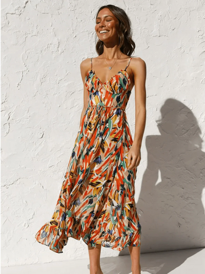 CHIARA - COLORED MIDI DRESS