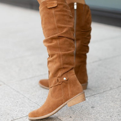 Hildegard – Elegant High Boots for Women with Warm Lining & Non-Slip Sole