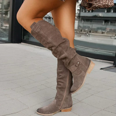 Hildegard – Elegant High Boots for Women with Warm Lining & Non-Slip Sole